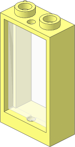 Window  1 x  2 x  3 without Sill w/ Trans-Clear Glass (Complete)