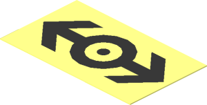 Sticker  1.1 x  2 with Black Train Logo