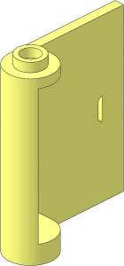Door  1 x  3 x  3 Right with Hollow Hinge