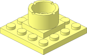 Boat Mast Base  4 x  4 x  1 & 2/3