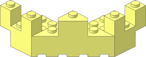 Brick  7 x  7 x  2.333 Turret Quarter