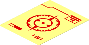 Sticker  2.4 x  1.9 with Red Crosshair