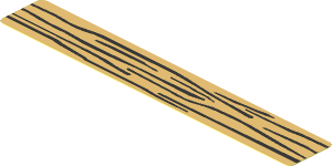 =Sticker  0.9 x  5.9 with Wood Grain on Tan
