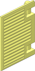 Window Shutter  1 x  2.667 x  3 without Handle