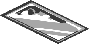 Sticker  1.7 x  3.2 Technic Supercar Mirror