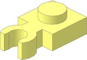 Plate  1 x  1 with Clip Vertical (Thick C-Clip)