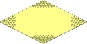 Baseplate 32 x 32 Road 9-Stud Landing Pad