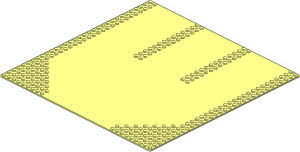 Baseplate 32 x 32 Road 9-Stud 3-Lane