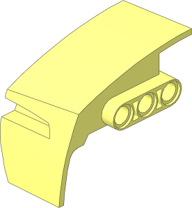 Technic Beam  3 with Panel Fairing Right