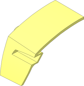 Technic Beam  3 with Panel Fairing Left