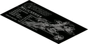 Sticker  8 x 16 with SHIELD Helicarrier