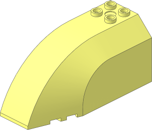 Windscreen  4 x  8 x  3 Curved