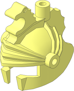 Minifig Helmet Castle with Dragon Crown Top
