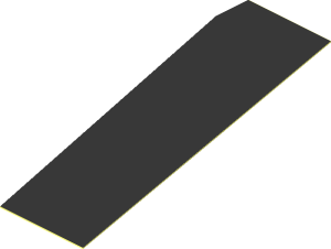 Sticker  4.0 x  1.0 Diagonal Stripe Up Left