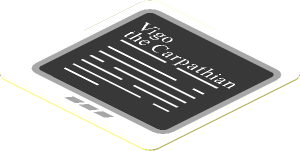 Sticker  1.8 x  1.8 with White Text on Black Computer Screen