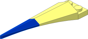 Plate  1 x  2 with Tooth and Flexible Yellow Tip
