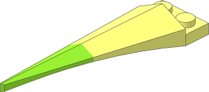 Plate  1 x  2 with Tooth and Flexible Lime Tip