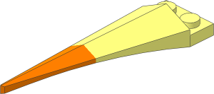 Plate  1 x  2 with Tooth and Flexible Sand Green Tip