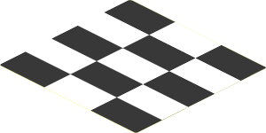 Sticker  4.8 x  5.0 Chequered