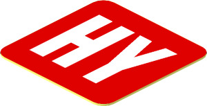 Sticker  0.8 x  0.8 with Red "HY" in White Square on Red Background
