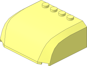 Slope Brick 45  5 x  6 x  2 Double Curved