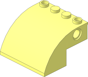 Slope Brick Curved  4 x  4 x  2