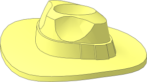 Minifig Hat Fedora