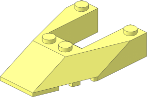 Wedge  6 x  4 with Stud Notches