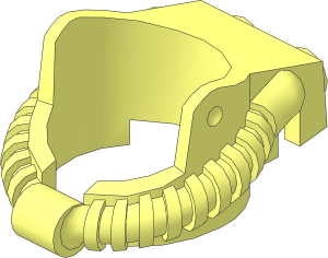 Minifig Fire Helmet Breathing Hose