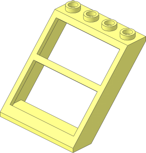 ~Window  4 x  4 x  3 Roof with Centre Bar