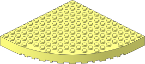 Brick 12 x 12 with 10 x 10 Corner Round