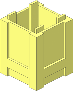 Container  2 x  2 x  2 Crate