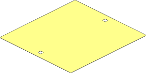 Sheet Plastic 24 x 25 Rectangle