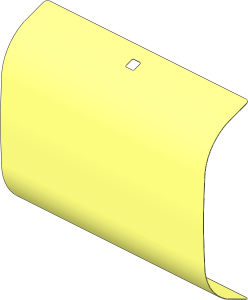 Sheet Plastic 24 x 25 Rectangle Sail Shape (Formed)