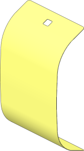 Sheet Plastic 11 x 25 Rectangle Sail Shape (Formed)