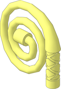 Minifig Whip Coiled
