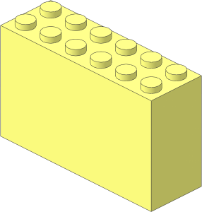 Brick  2 x  6 x  3