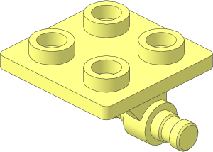 ~Plate  2 x  2 with 2 Stub Axles