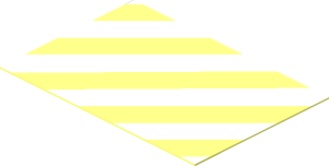 Sticker  1.1 x  1.6 with White Diagonal Stripes Right Up