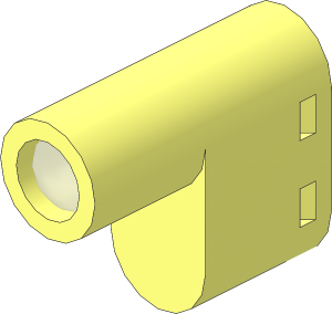 Electric Powered Up Light with Flat Middle Cable Stub
