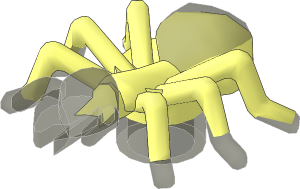 Animal Ant with Marbled Trans Brown Pattern