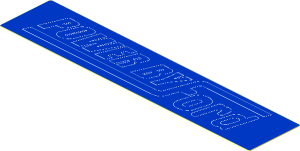 Sticker  0.8 x  3.9 with "Power by Ford" Logo