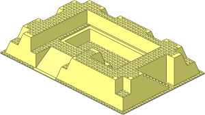 Baseplate 32 x 48 Raised with Ramp, Pit and Stairs