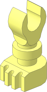 Minifig Skeleton Leg