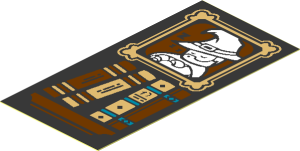Sticker  2.9 x  1.4 with Bookshelf and Snoring Headmaster