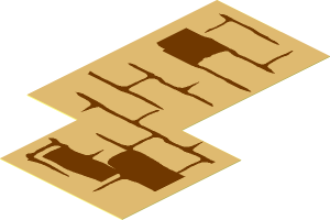 Sticker  4.5 x  2.9 with Brick