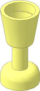 Minifig Goblet with Hollow Stem