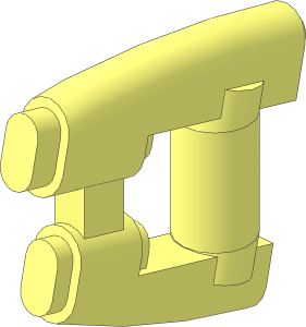 Minifig Weapon Blaster with Two Barrels