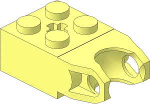 Brick  2 x  2 with Ball Socket Type 2 and Axlehole
