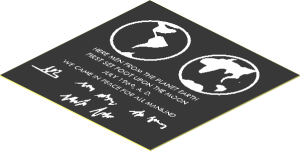 Sticker  1.9 x  1.9 with Globes and Signatures